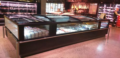 Vetrina refrigerata a isola - UPSALA - Frost-trol S.A. - per negozio / con illuminazione / per alimenti congelati