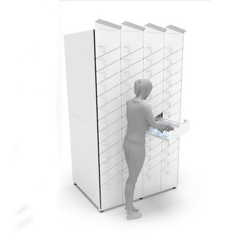 Cassettone alto - ROMBIC - ITAB Shop Concept AB  - contemporaneo / in legno / per struttura sanitaria