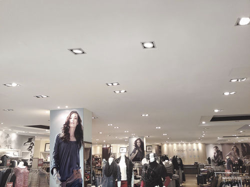 Faretto da incasso a soffitto - HAPPY SHOP - MACROLUX SRL  - LED / quadrato / in acciaio inossidabile