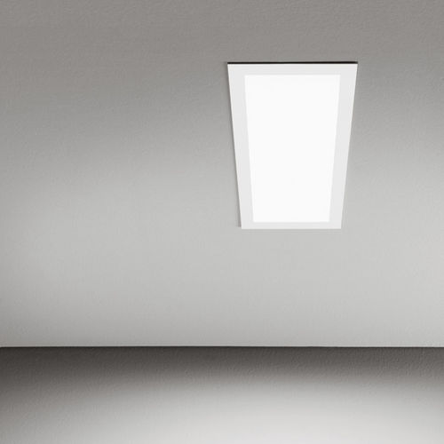 Luce da incasso a soffitto - SIMPLY FLUO - MACROLUX SRL  - a lampada fluorescente / rettangolare / in lamiera d'acciaio