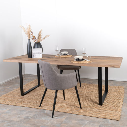 Tavolo da pranzo contemporaneo - SUN WOOD : AMBER 08 - SUN WOOD by Stainer - in rovere / con supporto in metallo / rettangolare
