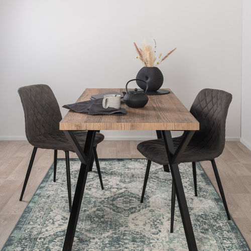 Tavolo da pranzo contemporaneo - SUN WOOD : STALLGRAU 60 - SUN WOOD by Stainer - in legno / con supporto in metallo / rettangolare