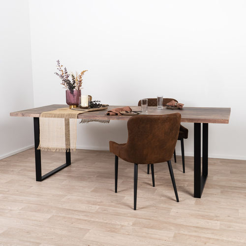 Tavolo da pranzo contemporaneo - SUN WOOD : ESPAVAL 125 - SUN WOOD by Stainer - in legno massiccio / con supporto in metallo / rettangolare