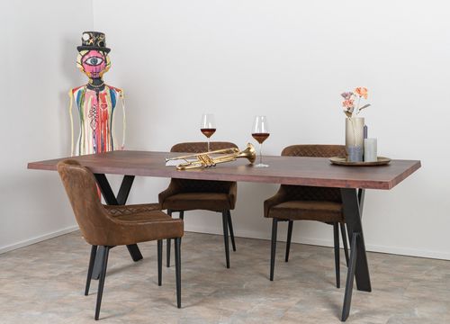 Tavolo da pranzo contemporaneo - SUN WOOD EDELHOLZTISCH - MODELL LYCHEE 109 - SUN WOOD by Stainer - in legno massiccio / con supporto in metallo / rettangolare