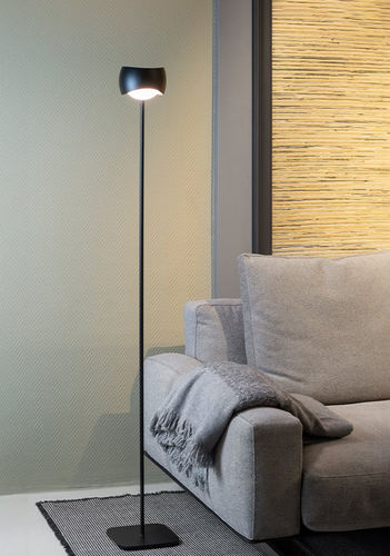 Lampada da pavimento - CURVED - OLIGO - in alluminio / in vetro / contemporanea