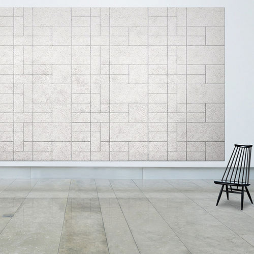 Pannello acustico a muro - RECTANGLE - BAUX - in lana di legno / rettangolare / per ufficio