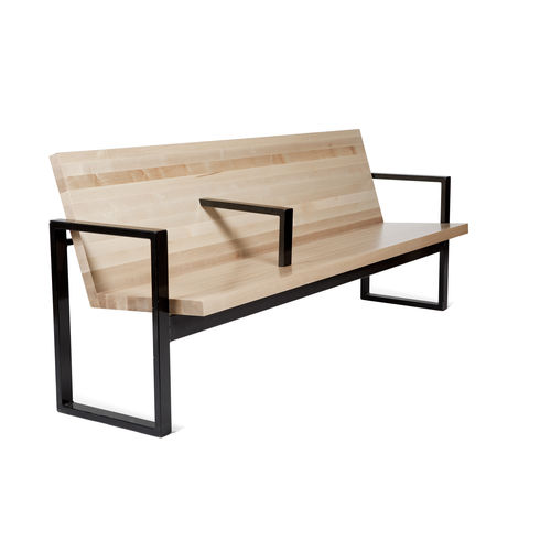Panca da giardino contemporanea - SO-370 - Balzar Beskow - in legno / in metallo / con schienale