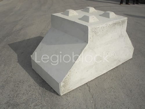 Blocco di calcestruzzo pieno - LEGIO-FUΒBLOCK® - Legio block - per fondazione