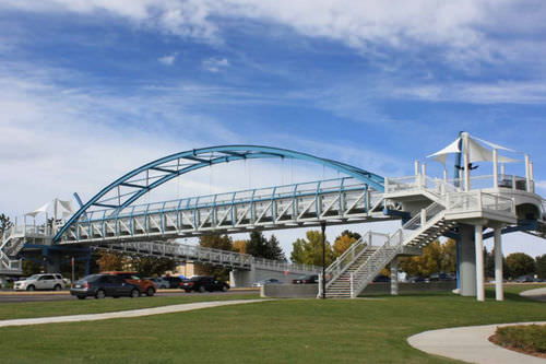 Ponte in acciaio - SIGNATURE - atlantic Industries Limited (AIL) - ad arco / reticolare