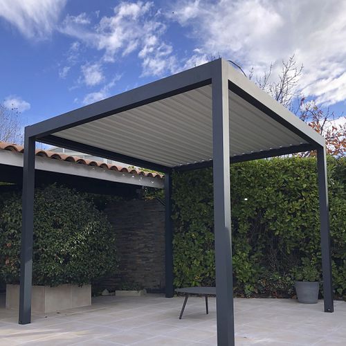 Pergola autoportante - SPR03 3x3m - AXIUM solutions aluminium - in alluminio estruso / in alluminio termolaccato / a lamelle orientabili