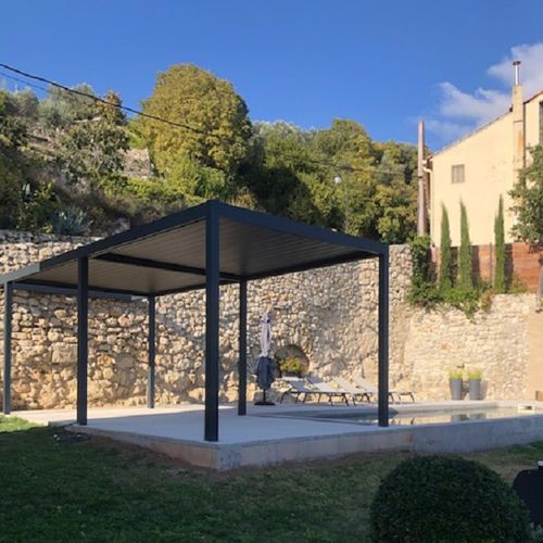 Pergola autoportante - SPR02 6x3m - AXIUM solutions aluminium - in alluminio estruso / in alluminio termolaccato / a lamelle orientabili