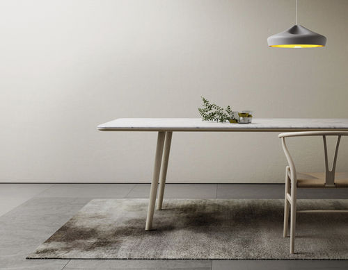 Tavolo da pranzo contemporaneo - ARIN - RETEGUI - in marmo / in acciaio inossidabile / rettangolare