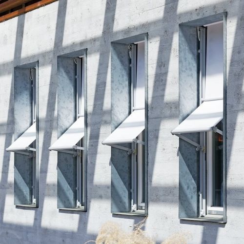 Tenda avvolgibile a bande verticali - AS 95 / AS 150 / ASR 95 - Schenker Stores - per finestra / in alluminio / in acciaio inossidabile