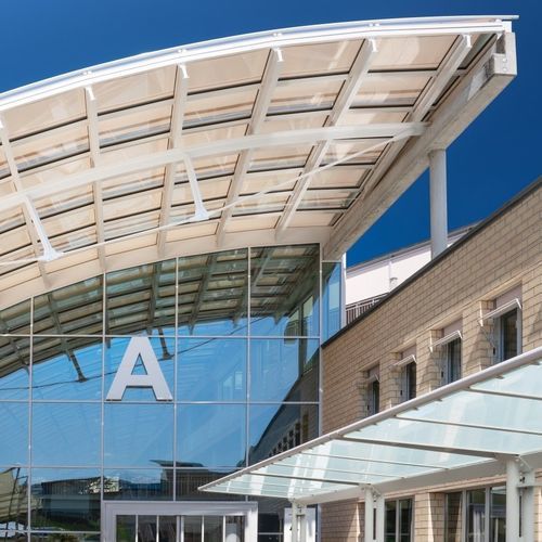 Tenda avvolgibile a bande verticali - FM 150 / FMC - Schenker Stores - per tetto / in alluminio / in tessuto