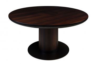Tavolo da pranzo contemporaneo - JOBURG  - V-LAB - in legno / con supporto in legno / rotondo