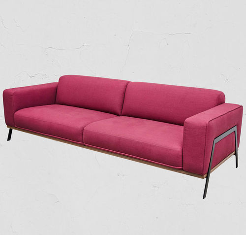 Divano contemporaneo - BEE  - V-LAB - in tessuto / con braccioli / beige