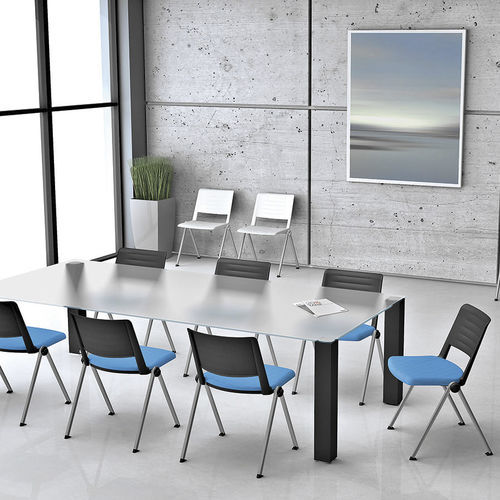 Sedia visitatore contemporanea - SMASH - SOKOA - da interno / in polipropilene / con supporto in metallo