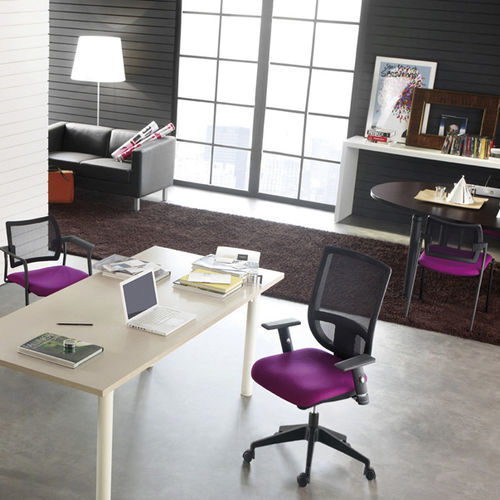 Sedia da ufficio contemporanea - TERTIO R - SOKOA - da interno / in tessuto / con supporto in metallo