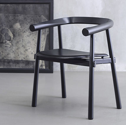 Sedia contemporanea - ALTAY  - Coedition - da interno / in pelle / con supporto in faggio