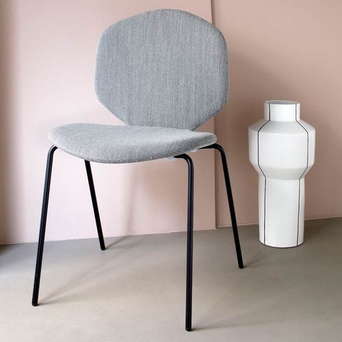 Sedia contemporanea - LOULOU - Coedition - da interno / in tessuto / in metallo cromato