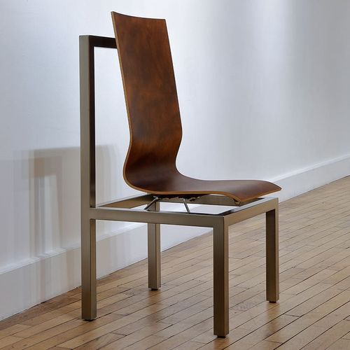 Sedia contemporanea - BNF - Coedition - da interno / in faggio / con supporto in metallo