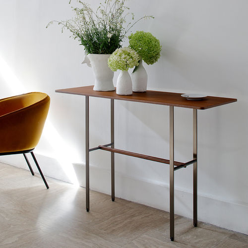 Consolle contemporanea - SISTERS - Coedition - in rovere / in noce / in metallo