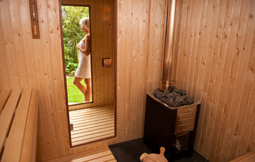 Stufa per sauna elettrica - Storvatt - a pavimento / in metallo / per sauna