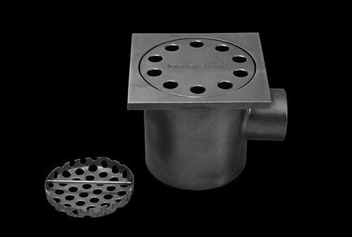 Piletta in acciaio inossidabile - INOXSYSTEM&reg; IDRAIN 0011 - Inoxsystem S.r.l. - per terrazza / con scarico sifonato / anti-insetto