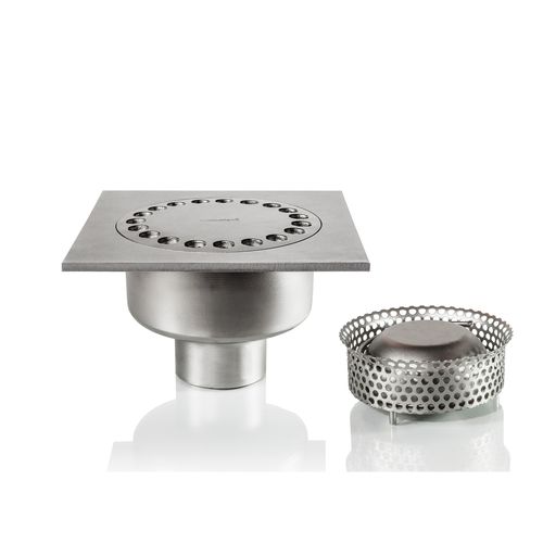 Piletta in acciaio inossidabile - 0114 - Inoxsystem S.r.l. - per terrazza / per applicazioni industriali / con griglia