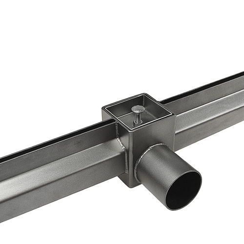 Canaletta di drenaggio con griglie - 1480 - Inoxsystem S.r.l. - a fessura centrale / griglia in acciaio inox / da pavimento
