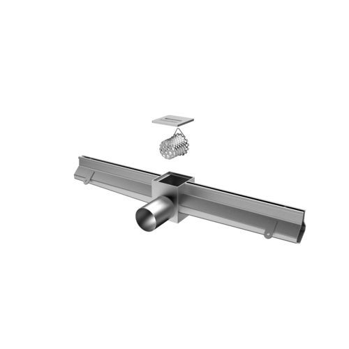 Canaletta di drenaggio a fessura centrale - 1470 - Inoxsystem S.r.l. - con griglie / griglia in acciaio inox / da pavimento