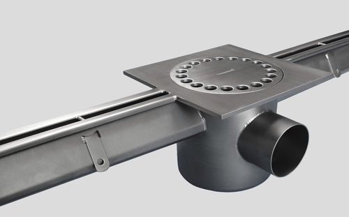 Canaletta a fessura centrale - 1070 - Inoxsystem S.r.l. - griglia in acciaio inox / da pavimento