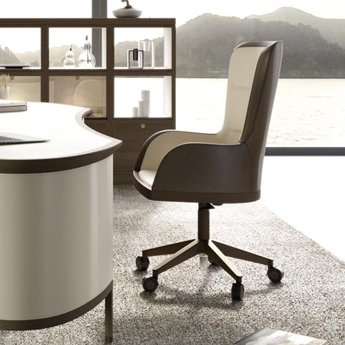 Sedia da ufficio contemporanea - DEKA  - DIMENSIONE CHI WING LO - da interno / in tessuto / in pelle