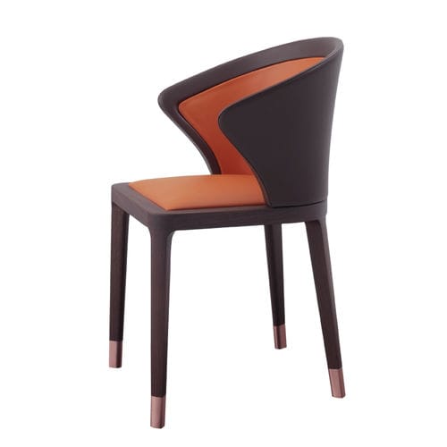 Sedia contemporanea - OKTO  - DIMENSIONE CHI WING LO - da interno / in tessuto / in pelle
