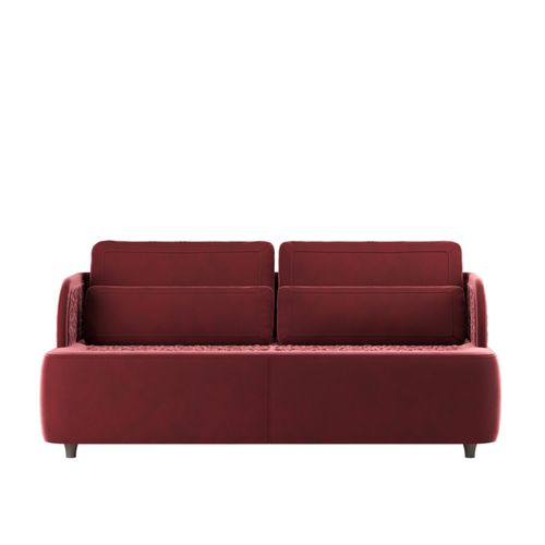 Divano contemporaneo - XARI  - DIMENSIONE CHI WING LO - in tessuto / in pelle / con braccioli