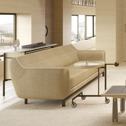 Divano contemporaneo - DEMA - DIMENSIONE CHI WING LO - in tessuto / in pelle / con braccioli
