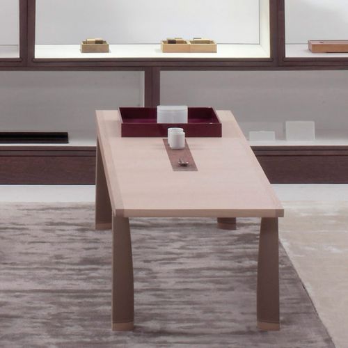 Tavolino basso contemporaneo - VASI - DIMENSIONE CHI WING LO - in quercia naturale / in sucupira / con supporto in legno