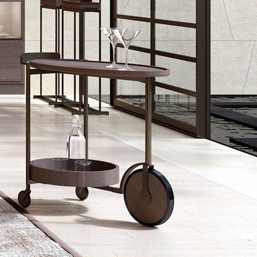 Carrello di servizio - LALO - DIMENSIONE CHI WING LO - contract / in metallo / in quercia naturale