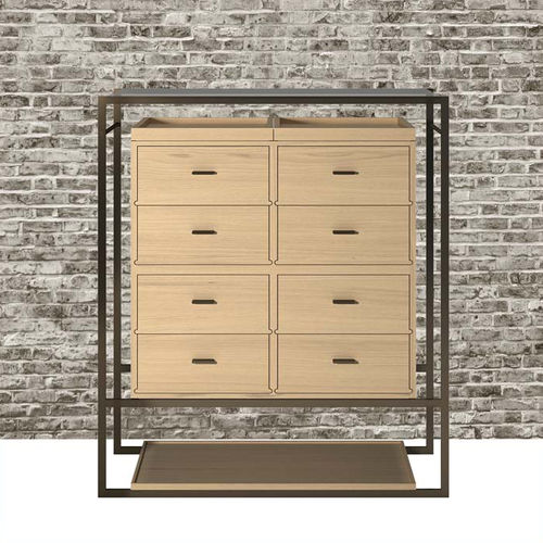 Credenza alta - VERO - DIMENSIONE CHI WING LO - contemporanea / in quercia naturale / in sucupira