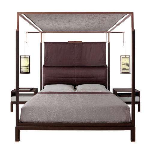 Letto a baldacchino - THEA - DIMENSIONE CHI WING LO - matrimoniale / contemporaneo / con testiera imbottita