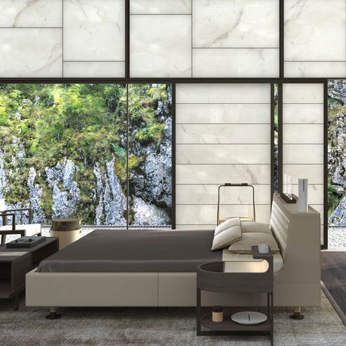 Letto matrimoniale - PALI - DIMENSIONE CHI WING LO - contemporaneo / imbottito / con testiera imbottita