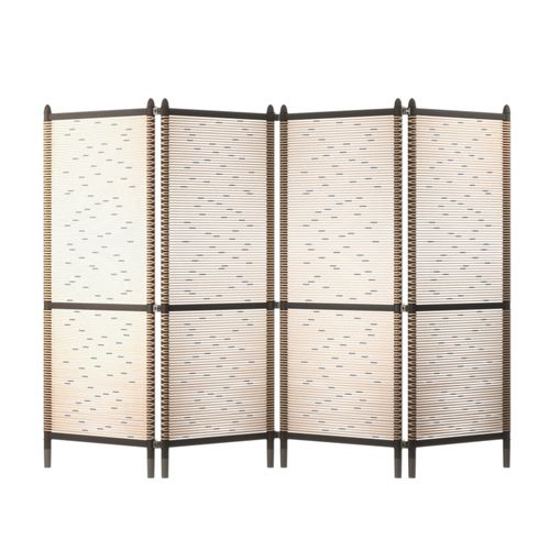 Paravento contemporaneo - OSAN - DIMENSIONE CHI WING LO - in legno / in metallo / in pelle