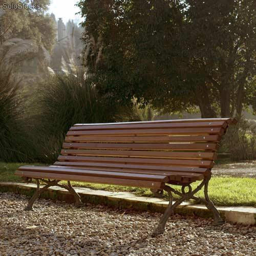 Panca per spazi pubblici classica - ROMANTICO - Colomer - in legno / in ghisa / con schienale