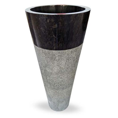 Lavabo autoportante - CIRCULAR NEGRO - Mosavit - in pietra naturale / conico / contemporaneo