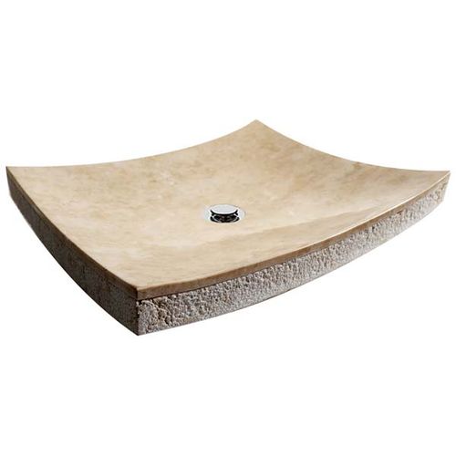 Lavabo da appoggio - Mosavit - in pietra naturale / quadrato / contemporaneo