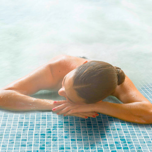 Mosaico in vetro - CORFU - Mosavit - lucido / per piscina / da pavimento