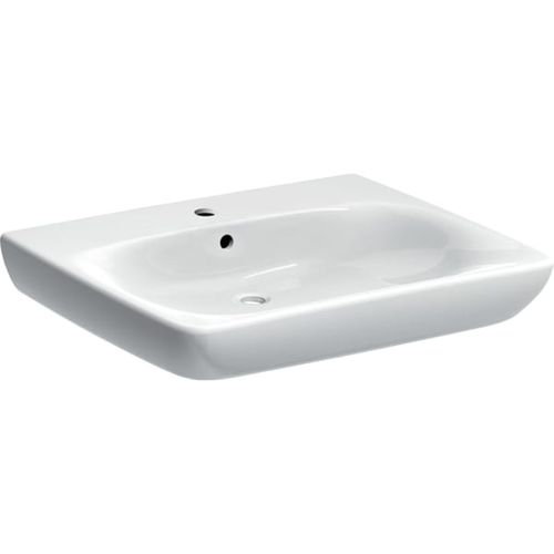 Lavabo sospeso - 501.461.00.7 - GEBERIT - in ceramica / rettangolare / 1 foro