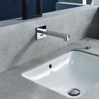 Miscelatore per lavabo - BRENTA & PIAVE - GEBERIT - da parete / elettronico / in metallo