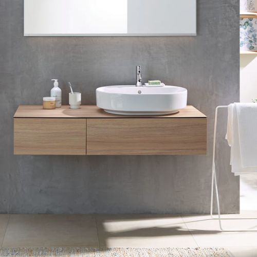 Mobile lavabo sospeso - 501.171.00.1 - GEBERIT - in legno / contemporaneo / senza ante
