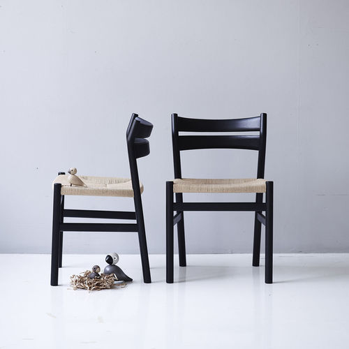 Sedia contemporanea - BM1 - DK3 - da interno / in rovere / in corda